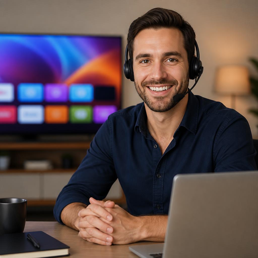 Techno TV live streaming support specialist ready to help with smart tv setup and streaming troubleshooting